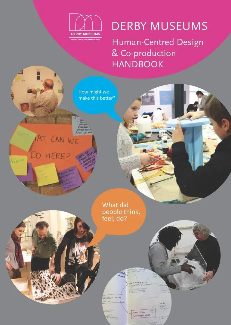 Cover of the Derby Museums Human-Centered Design and Co-production Handbook